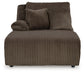 Seccional reclinable de 4 piezas de primer nivel con chaise longue
