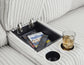 Seccional reclinable de 4 piezas de primer nivel con chaise longue