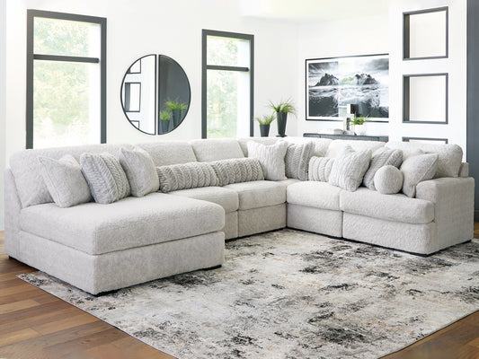 Seccional de 6 piezas Cuddle Plush con chaise longue