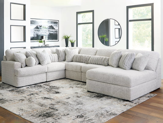 Seccional de 6 piezas Cuddle Plush con chaise longue