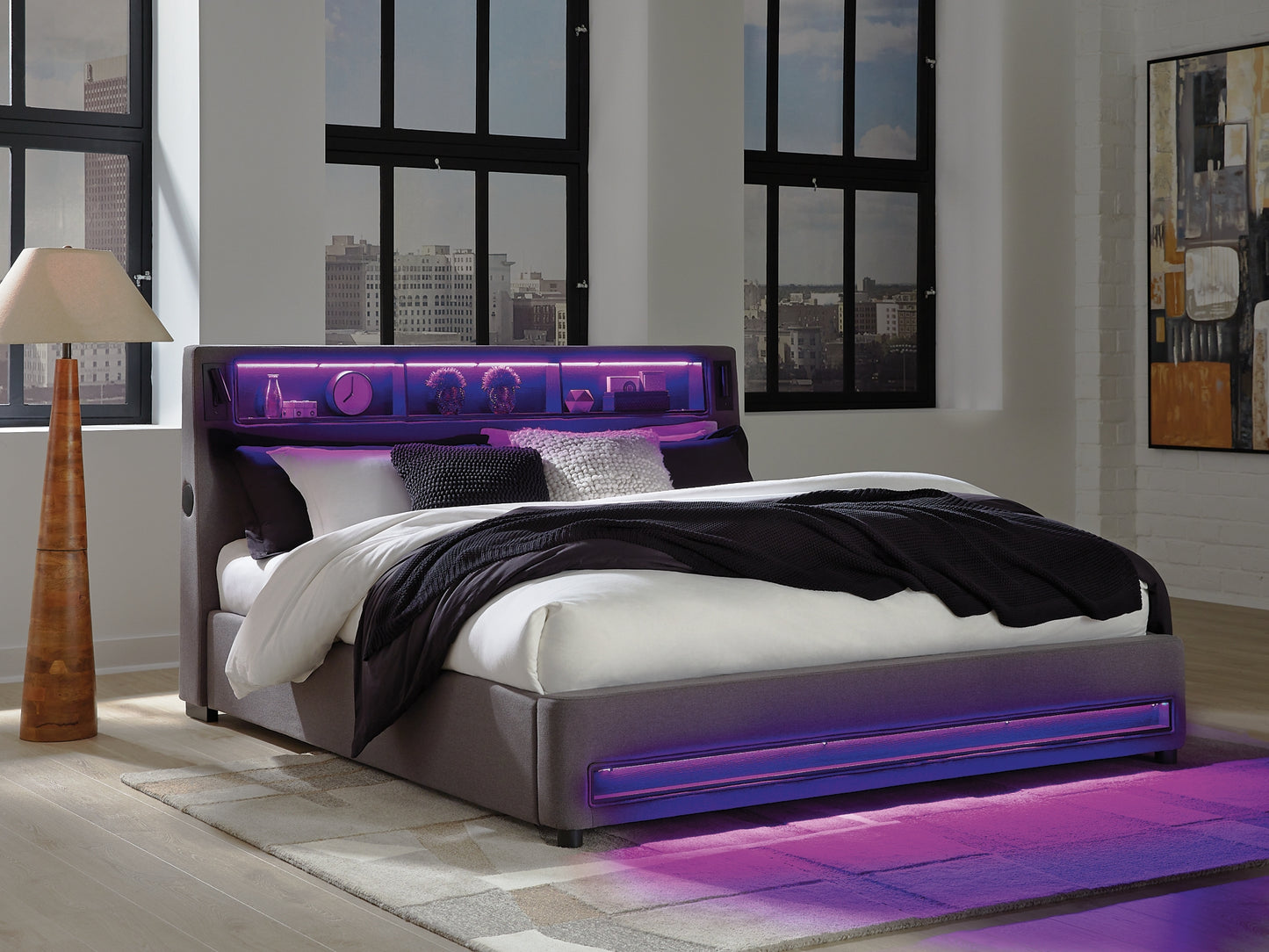 Cama tapizada California King de Verishaw
