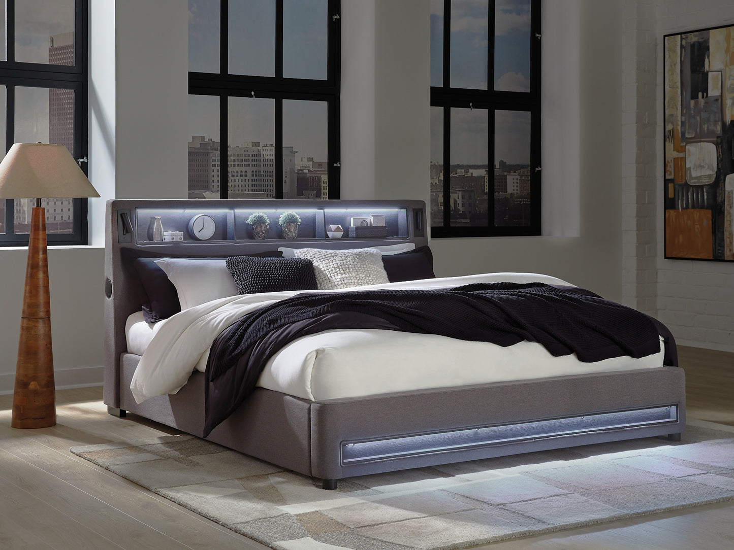 Cama tapizada California King de Verishaw