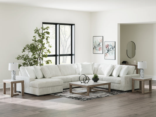 Estupendo sofá seccional de 5 piezas con chaise longue