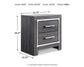 Lodanna King Panel Bed with Mirrored Dresser, Chest and Nightstand