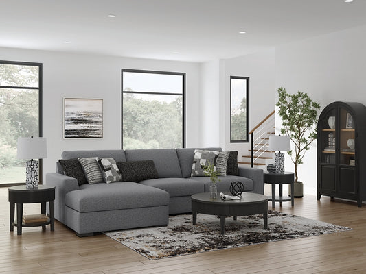 Seccional Bealton de 3 piezas con chaise longue