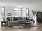 Seccional Bealton de 3 piezas con chaise longue