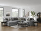 Seccional Bealton de 5 piezas con chaise longue