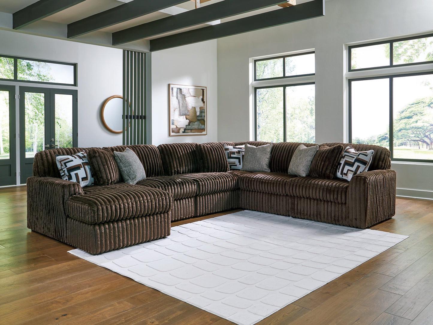 Midnight-Madness 6-Piece Sectional with Chaise