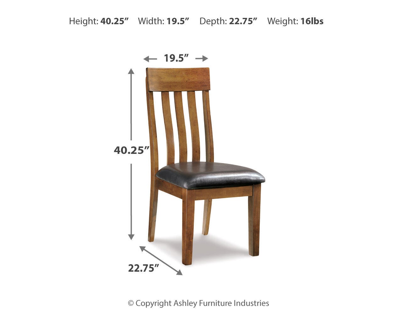 Ashley Express - Silla auxiliar Ralene Dining UPH (2 unidades)