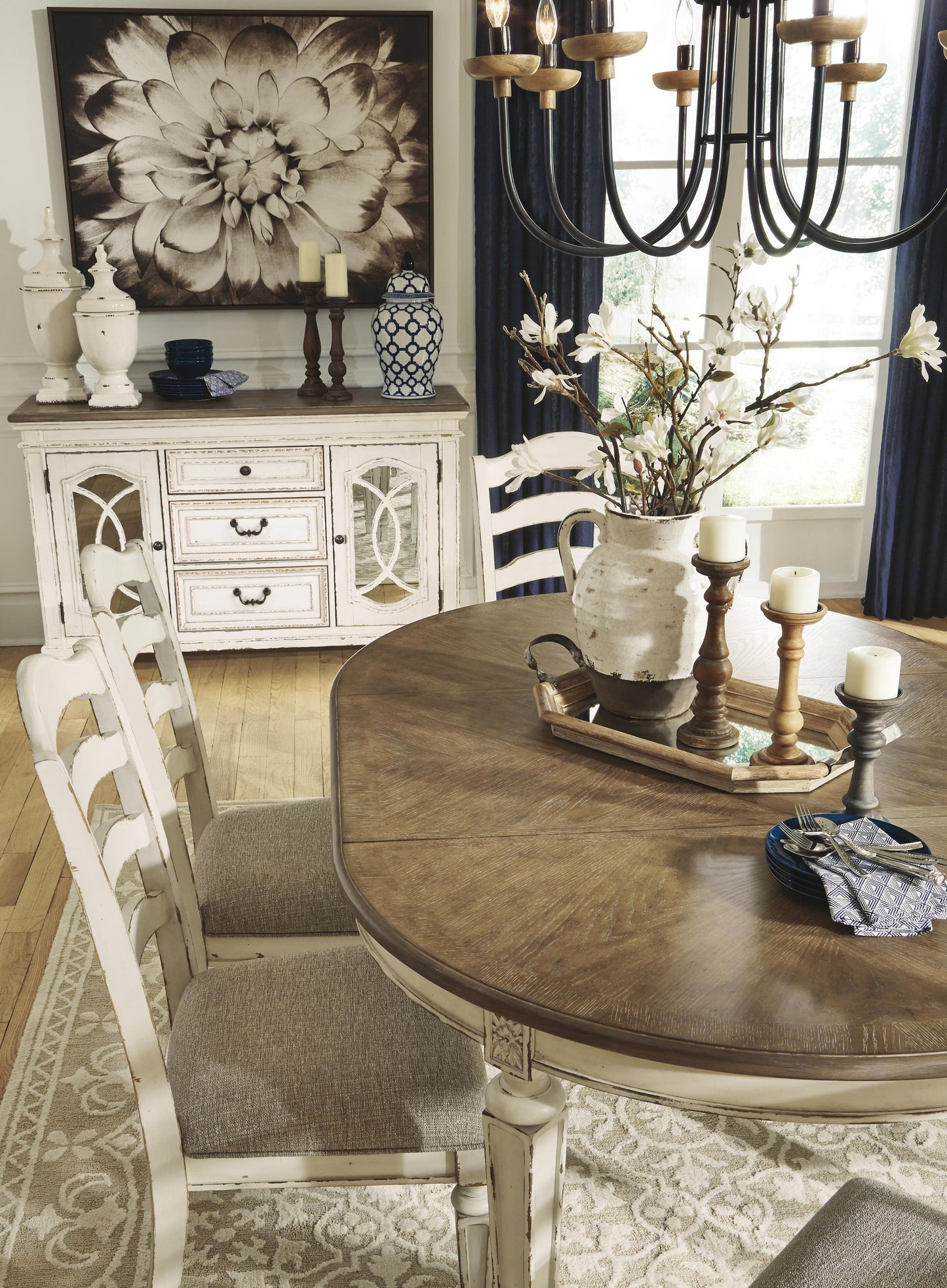 Mesa de comedor ovalada EXT Realyn