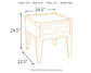 Ashley Express - Mesa auxiliar rectangular Todoe
