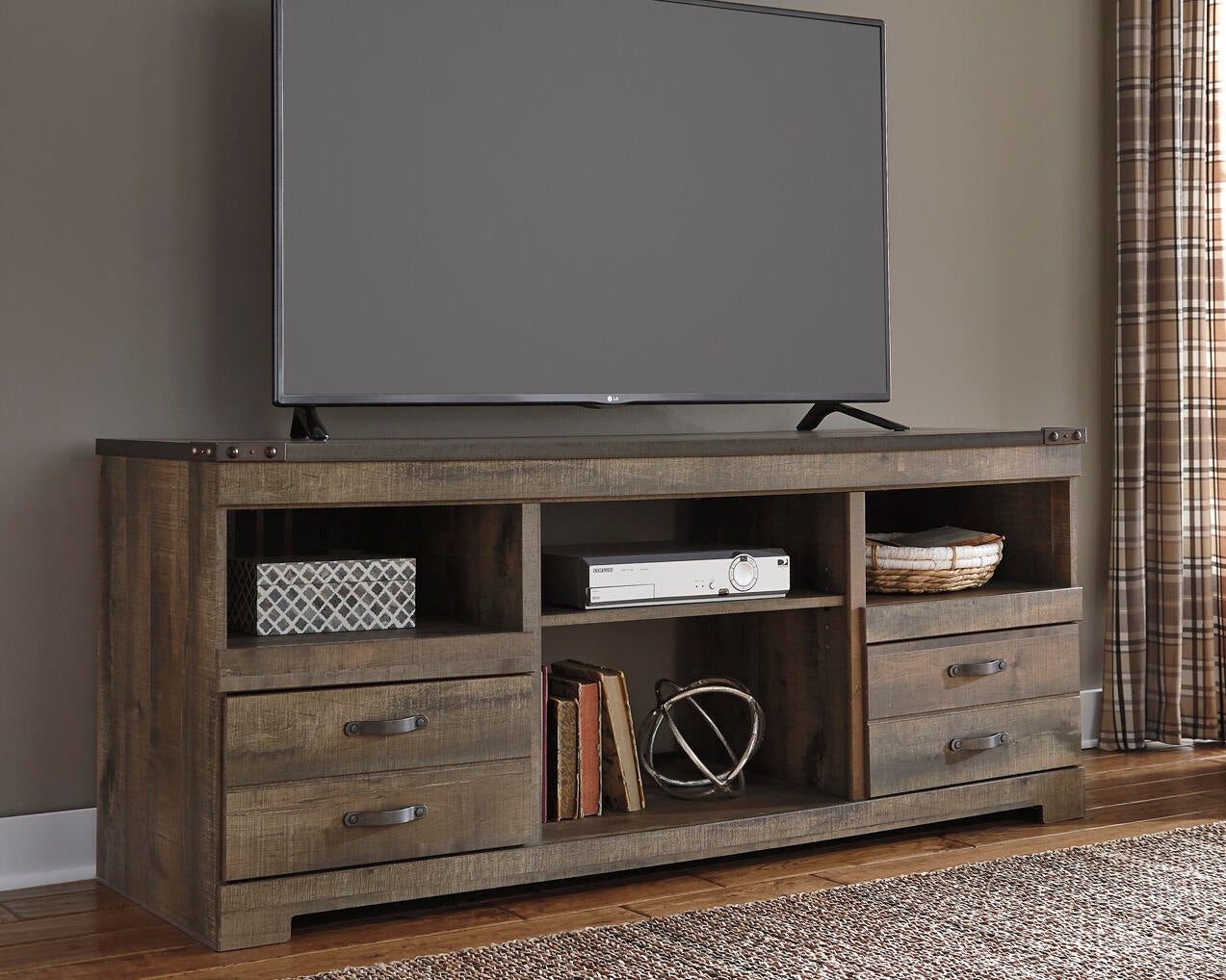 Soporte para TV LG Trinell con opción de chimenea