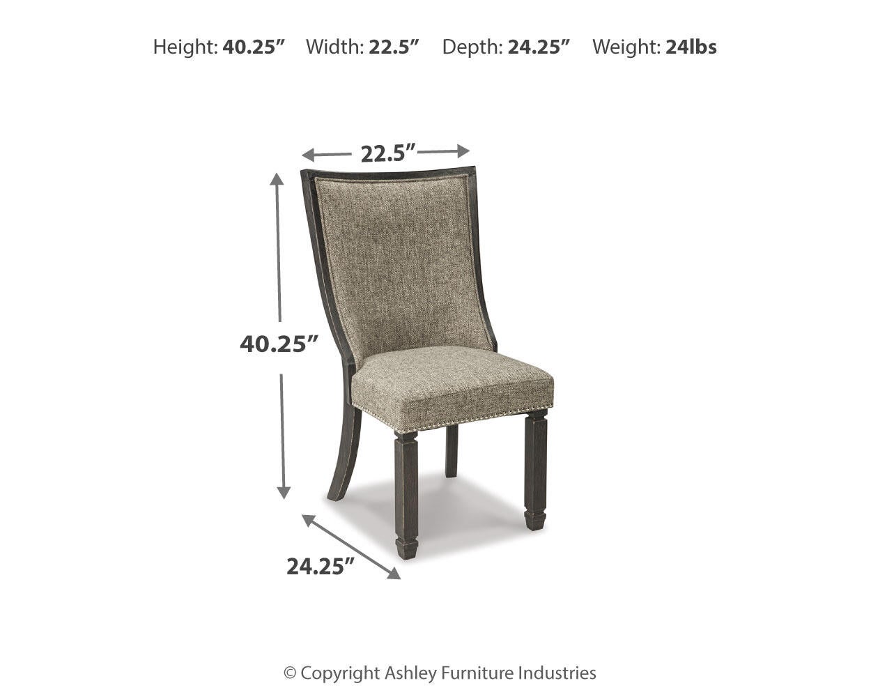 Ashley Express - Silla auxiliar UPH para comedor Tyler Creek (2 unidades)