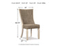 Ashley Express - Silla auxiliar UPH de comedor Bolanburg (2 unidades)