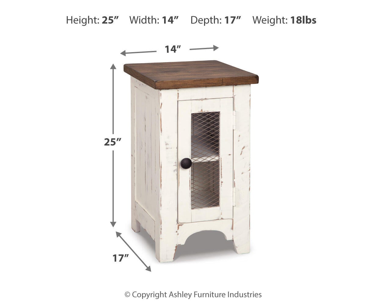 Ashley Express - Mesa auxiliar con silla Wystfield