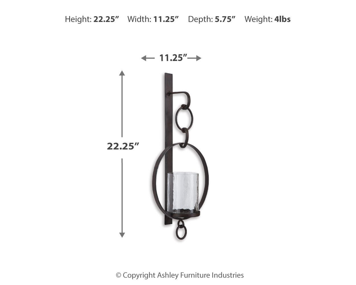 Ashley Express - Aplique de pared Ogaleesha