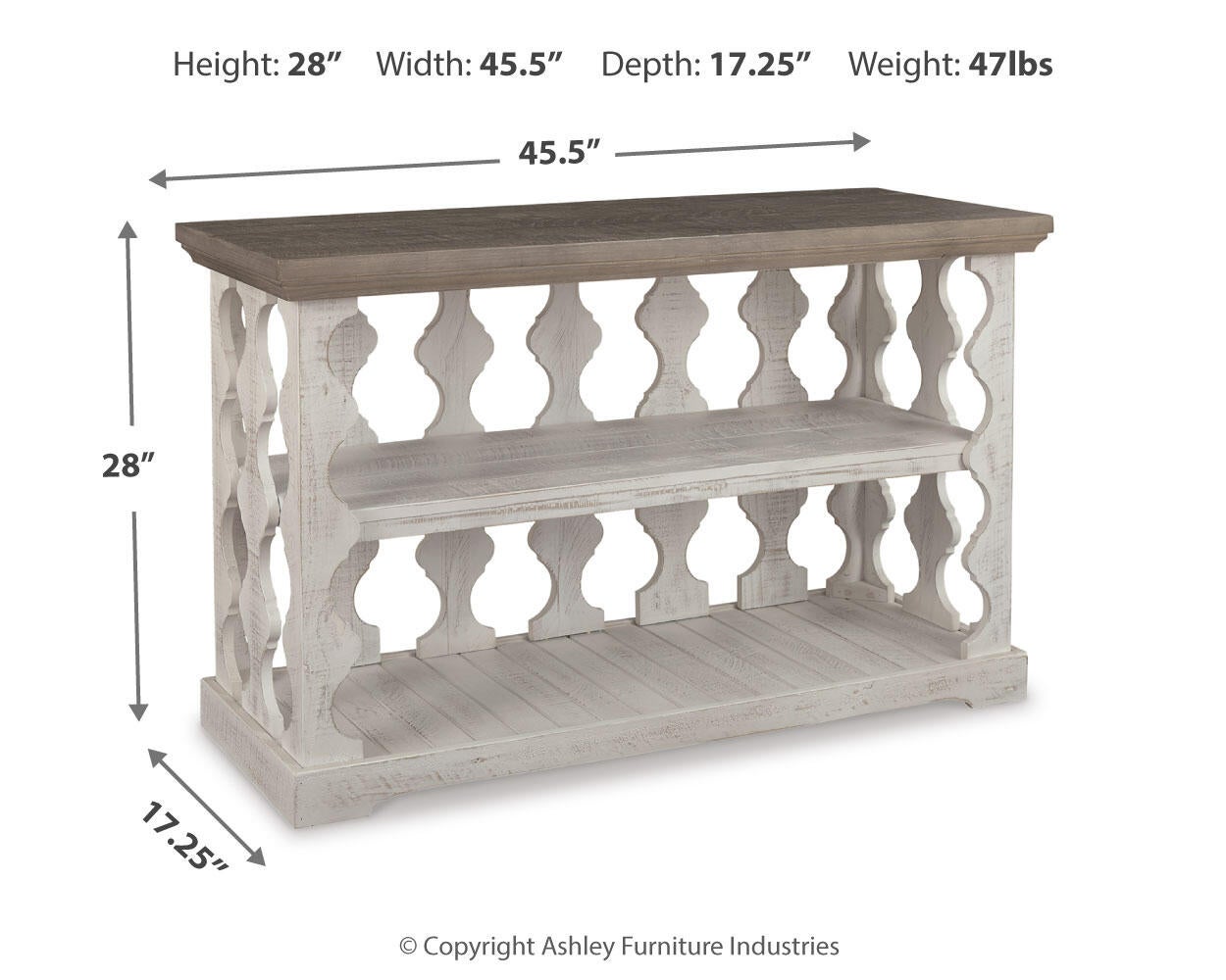 Ashley Express - Mesa consola para sofá Havalance