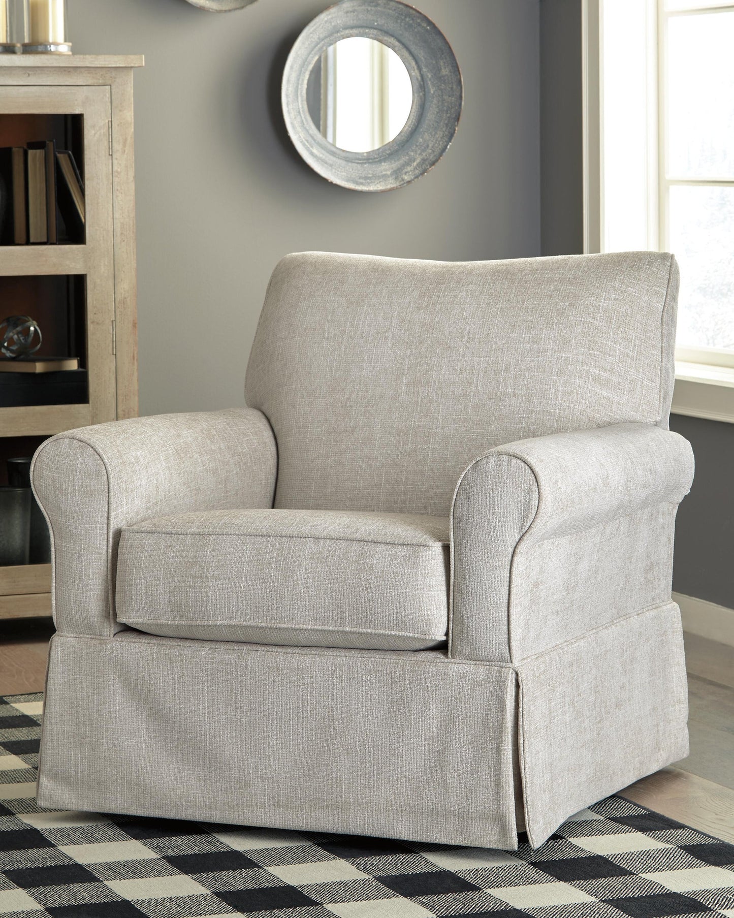 Sillón giratorio con acento deslizante Searcy