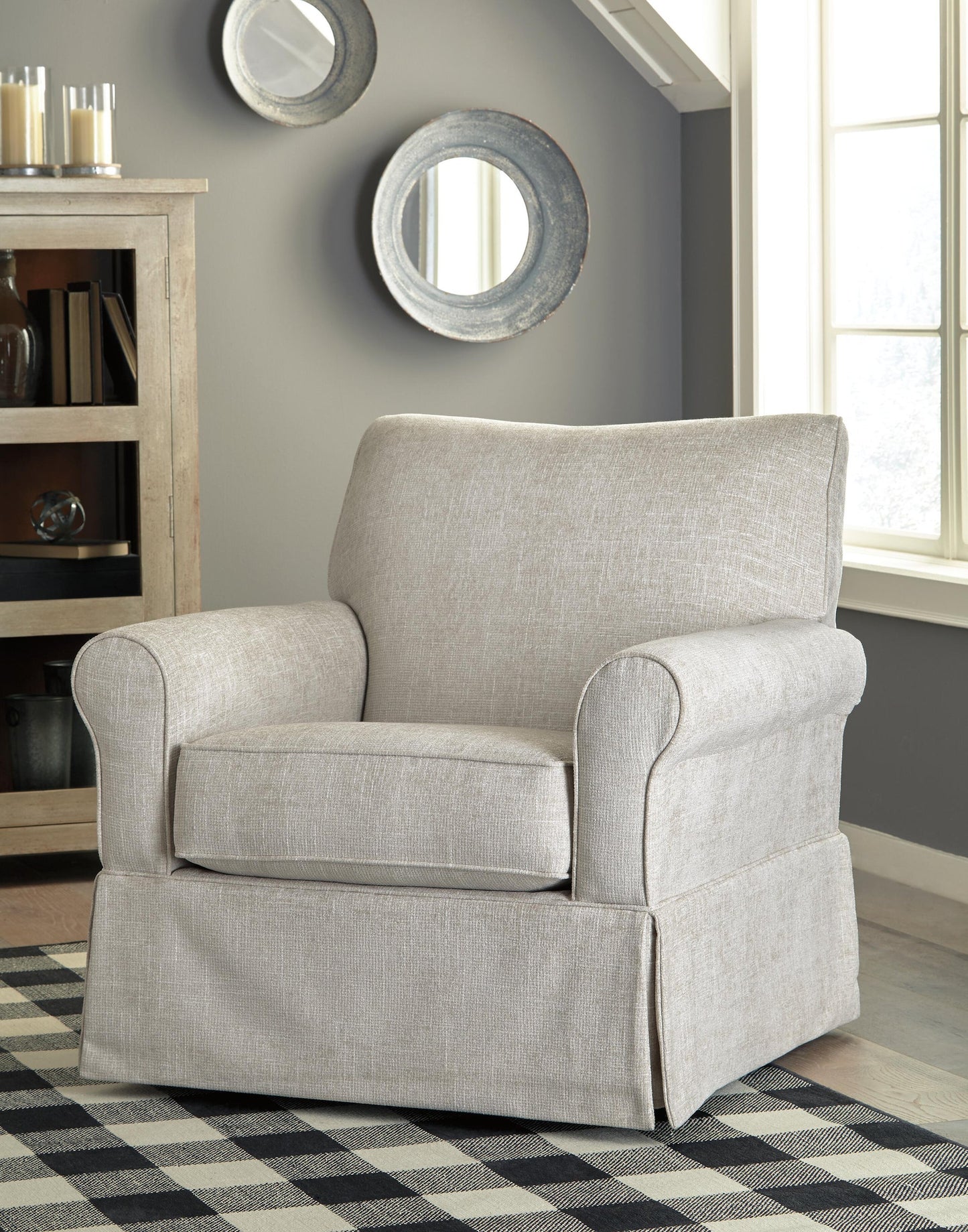 Sillón giratorio con acento deslizante Searcy