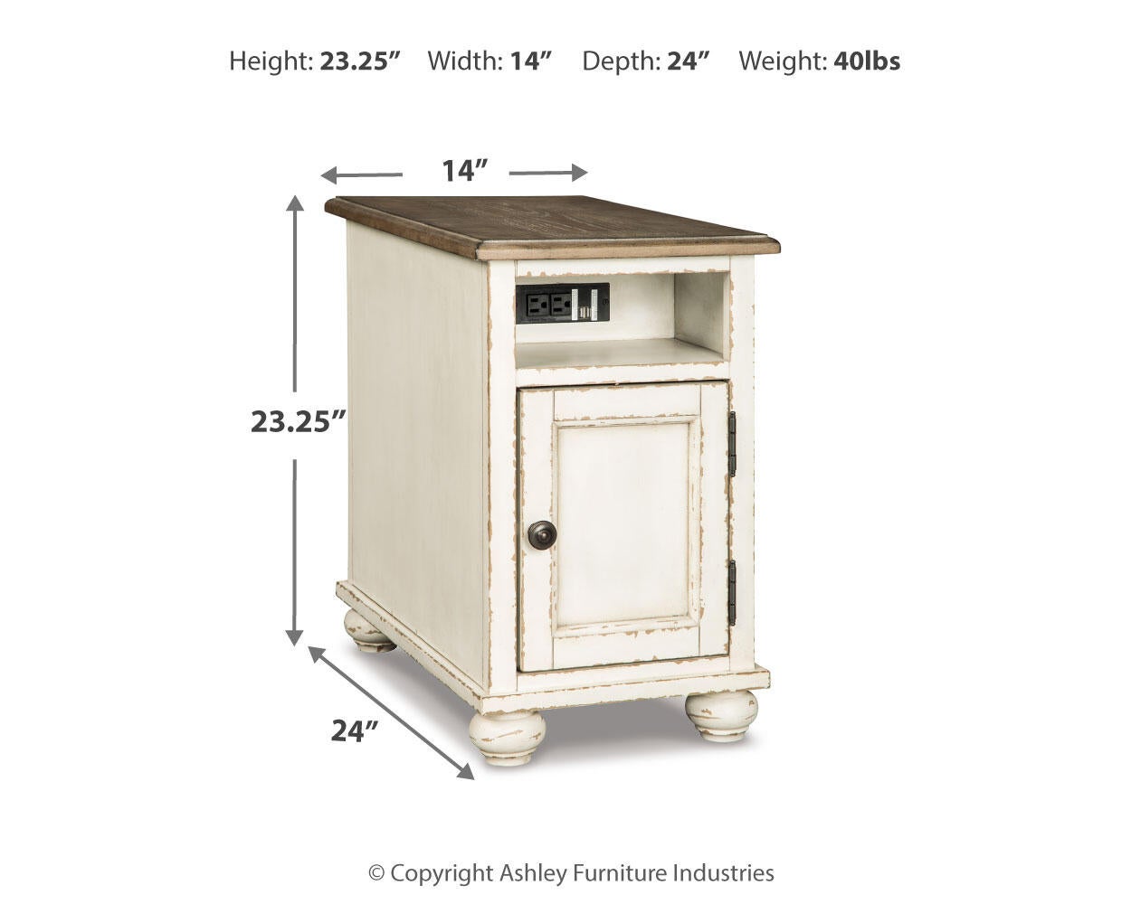 Ashley Express - Mesa auxiliar con silla Realyn