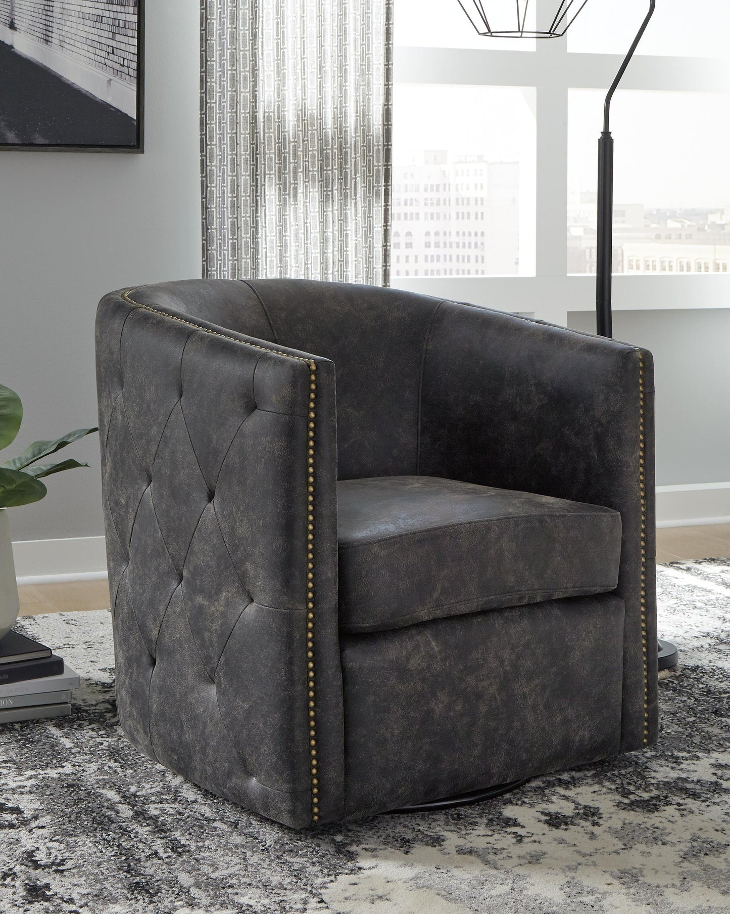 Ashley Express - Silla giratoria decorativa Brentlow