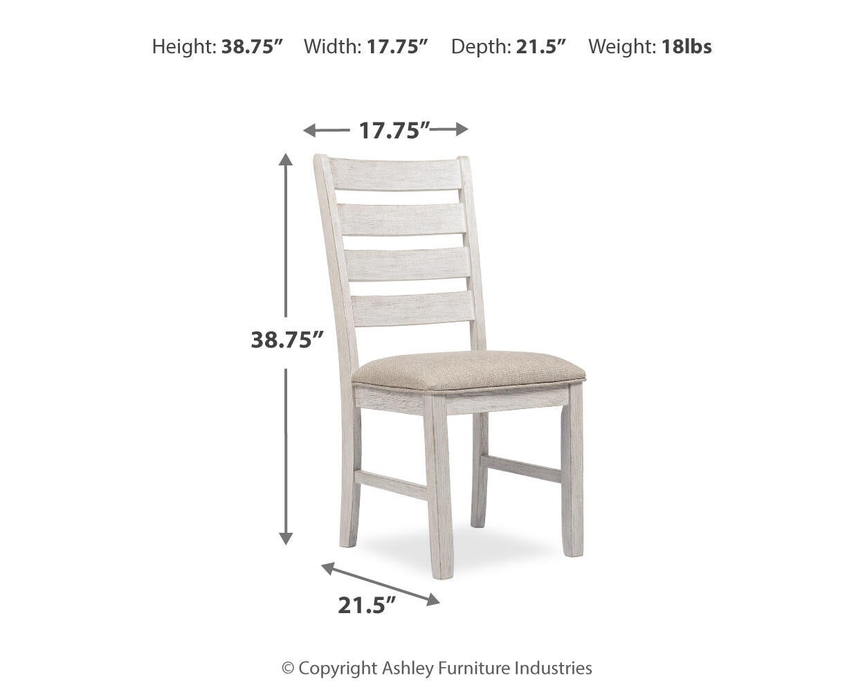 Ashley Express - Silla auxiliar UPH Skempton Dining (2 unidades)