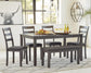 Juego de mesa Bridson RECT DRM (6 piezas)