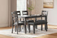 Juego de mesa Bridson RECT DRM (6 piezas)