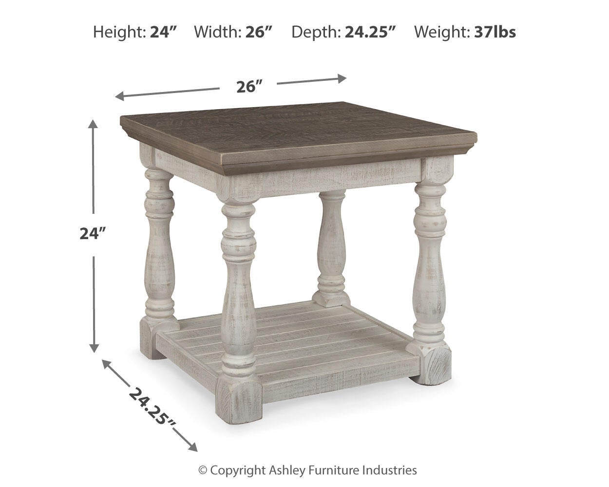 Ashley Express - Mesa auxiliar rectangular Havalance