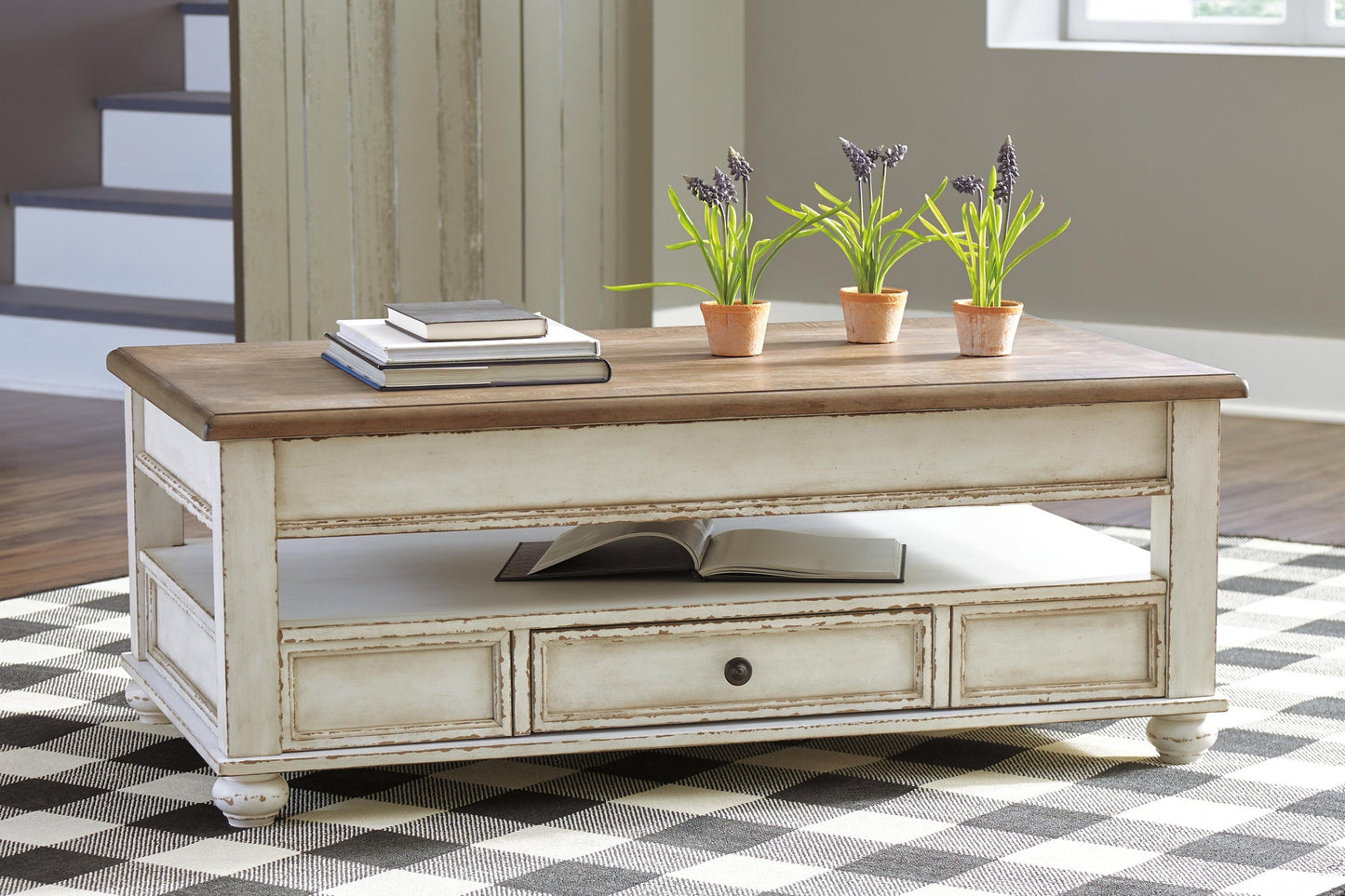 Ashley Express - Mesa de cóctel elevable Realyn