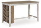 Ashley Express - Mesa de mostrador rectangular Skempton con almacenamiento