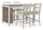 Ashley Express - Mesa de mostrador rectangular Skempton con almacenamiento