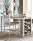 Ashley Express - Mesa de mostrador rectangular Skempton con almacenamiento