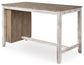 Ashley Express - Mesa de mostrador rectangular Skempton con almacenamiento