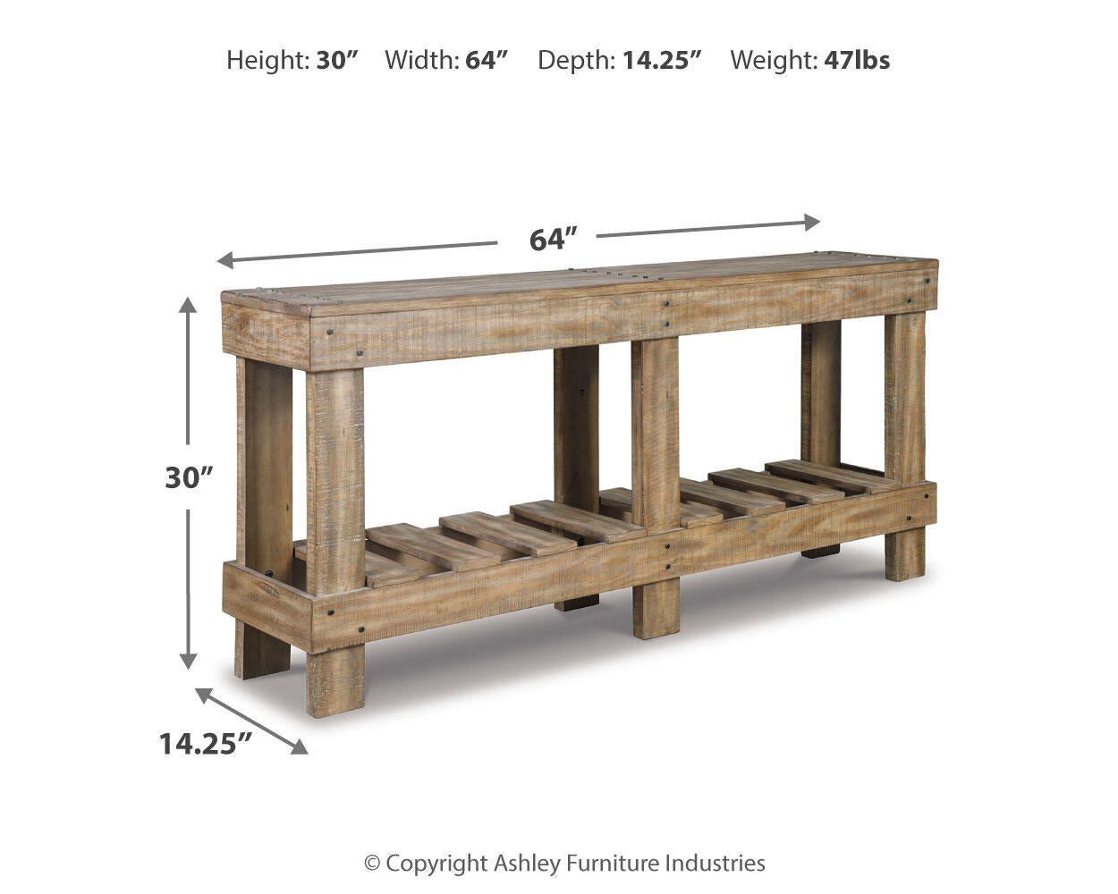 Ashley Express - Mesa consola para sofá Susandeer
