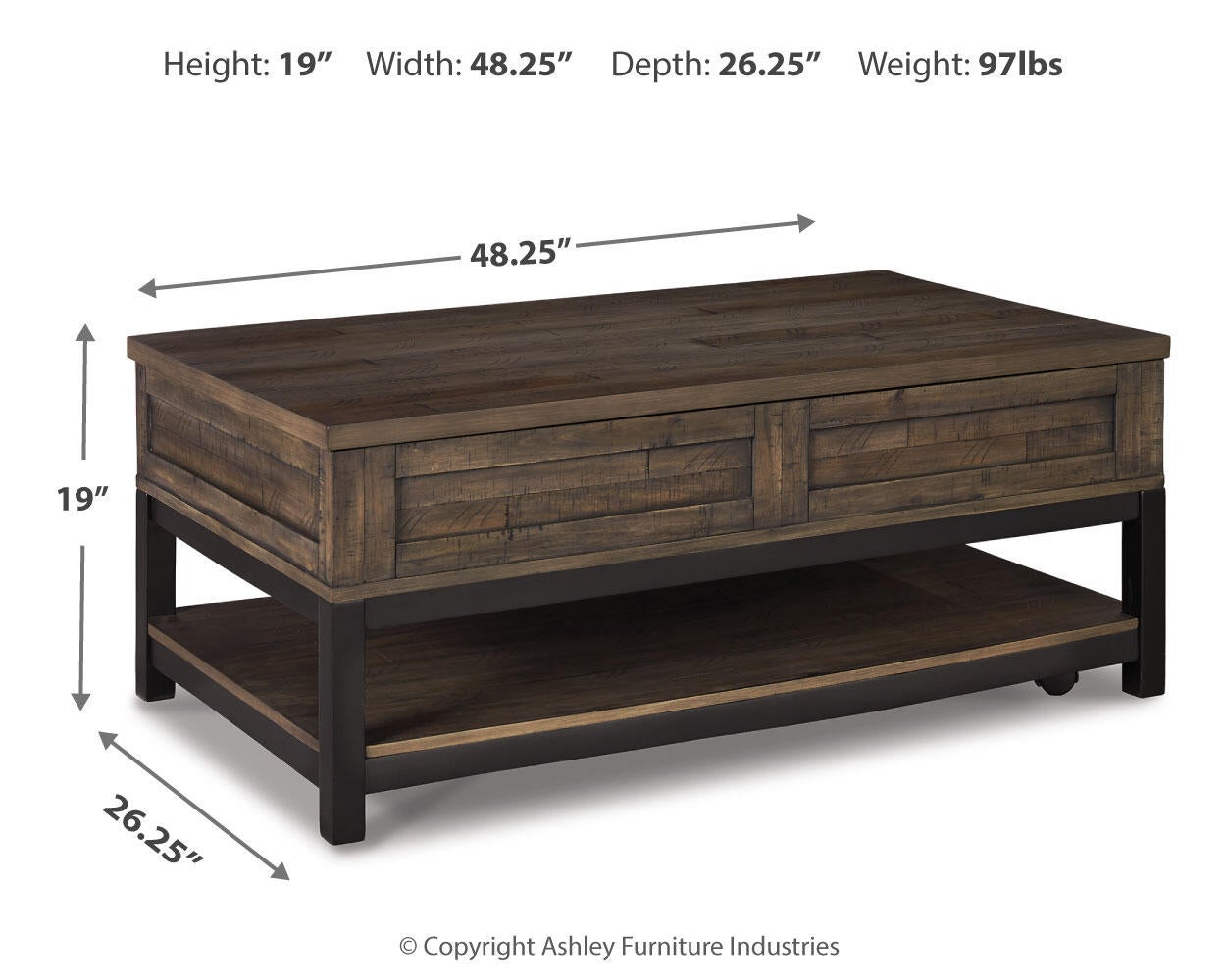 Ashley Express - Mesa de cóctel elevable Johurst
