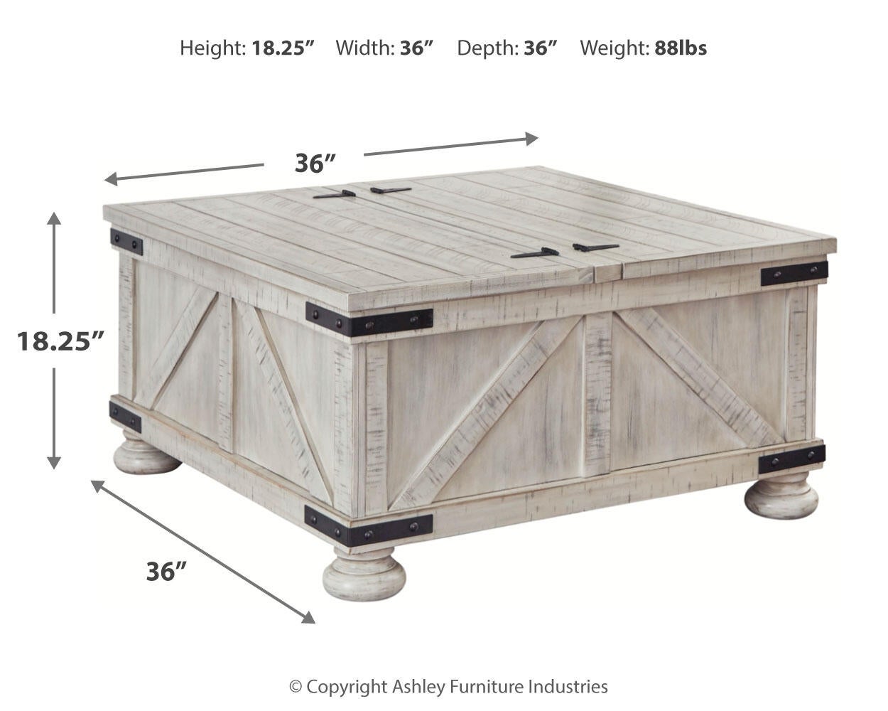 Ashley Express - Mesa de cóctel Carynhurst con almacenamiento
