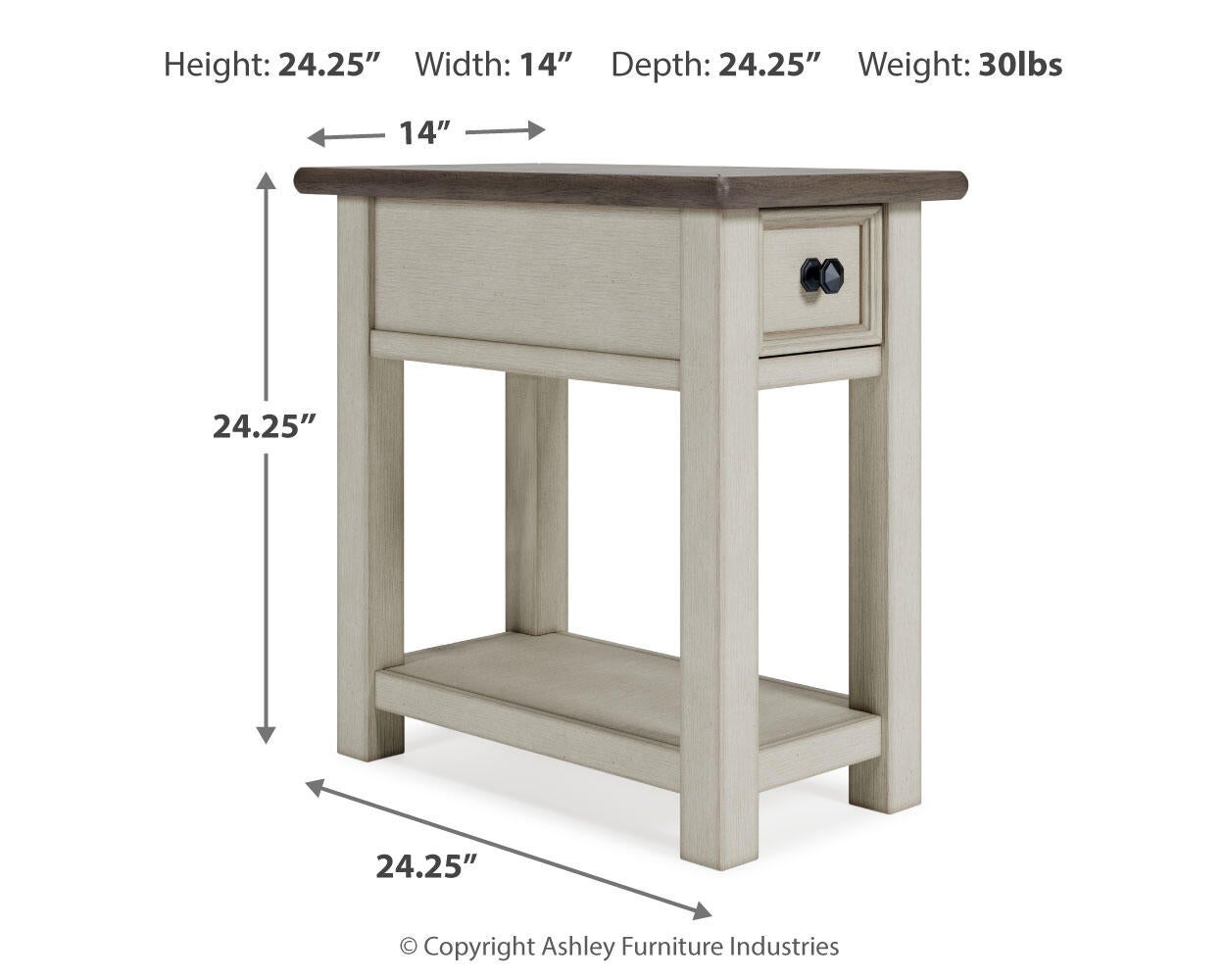 Ashley Express - Mesa auxiliar con silla Bolanburg