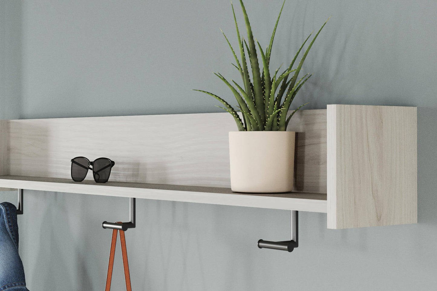 Ashley Express - Perchero de pared Socalle con estante