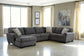 Seccional Ambee de 3 piezas con chaise longue