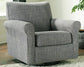 Sillón giratorio con acento deslizante Renley