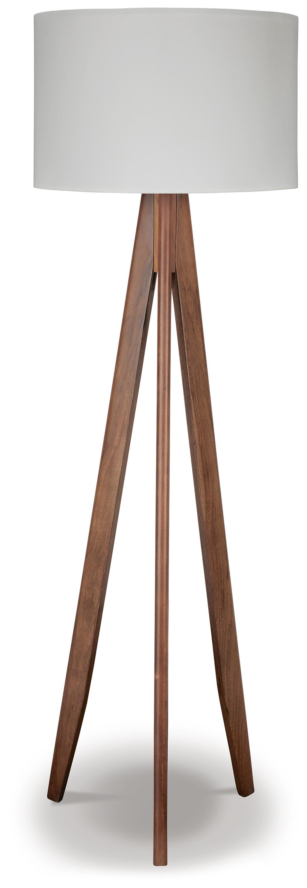 Ashley Express - Lámpara de pie de madera Dallson (1 unidad)
