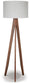 Ashley Express - Lámpara de pie de madera Dallson (1 unidad)
