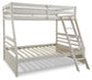Ashley Express - Litera Robbinsdale con dos camas individuales sobre una cama matrimonial