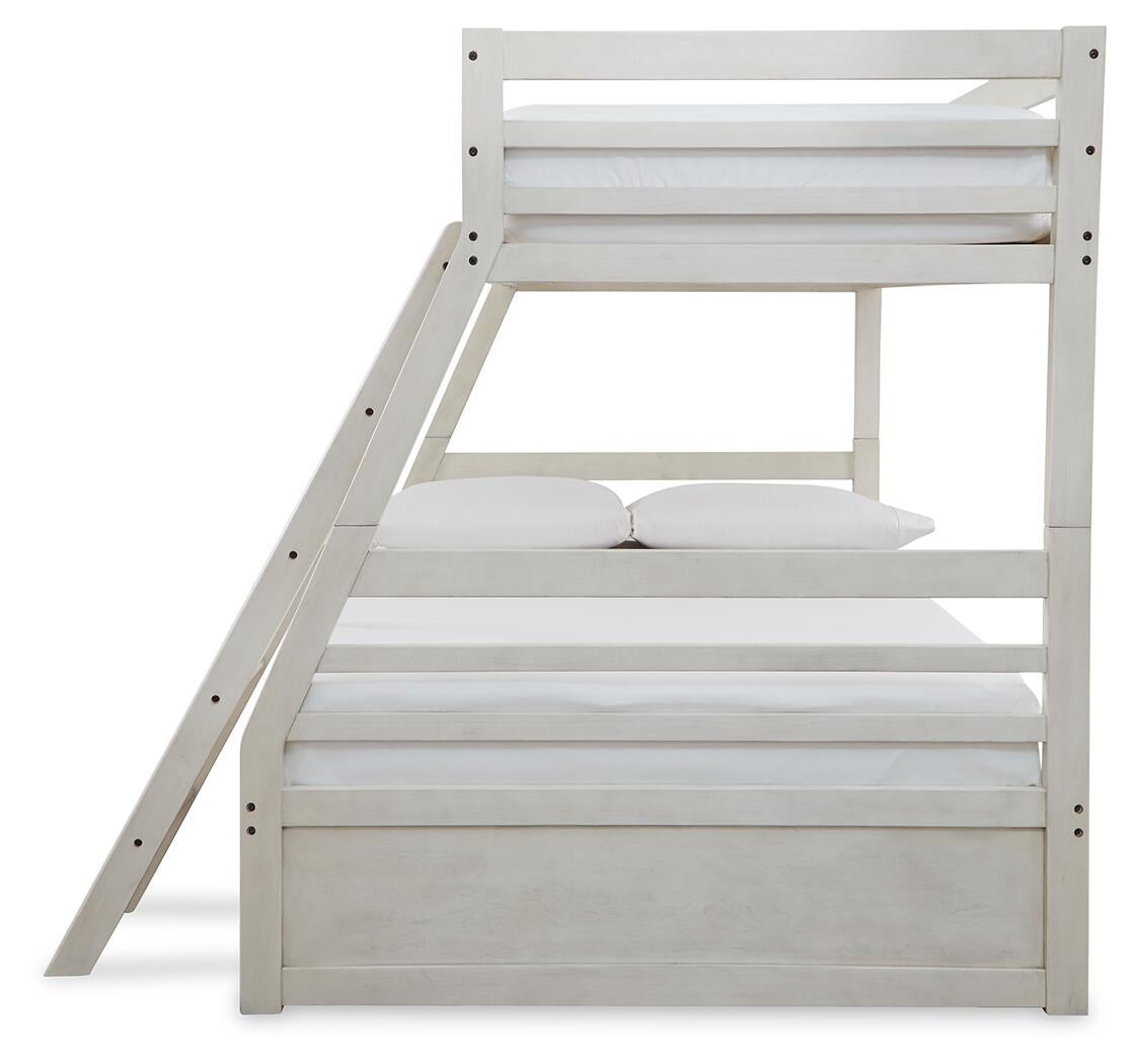 Ashley Express - Litera Robbinsdale con dos camas individuales sobre una cama matrimonial