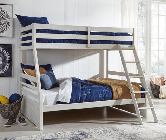 Ashley Express - Litera Robbinsdale con dos camas individuales sobre una cama matrimonial