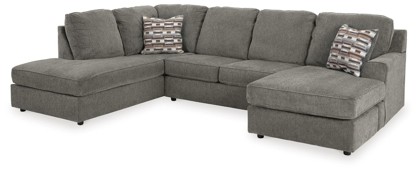 Seccional de dos piezas con chaise longue O'Phannon
