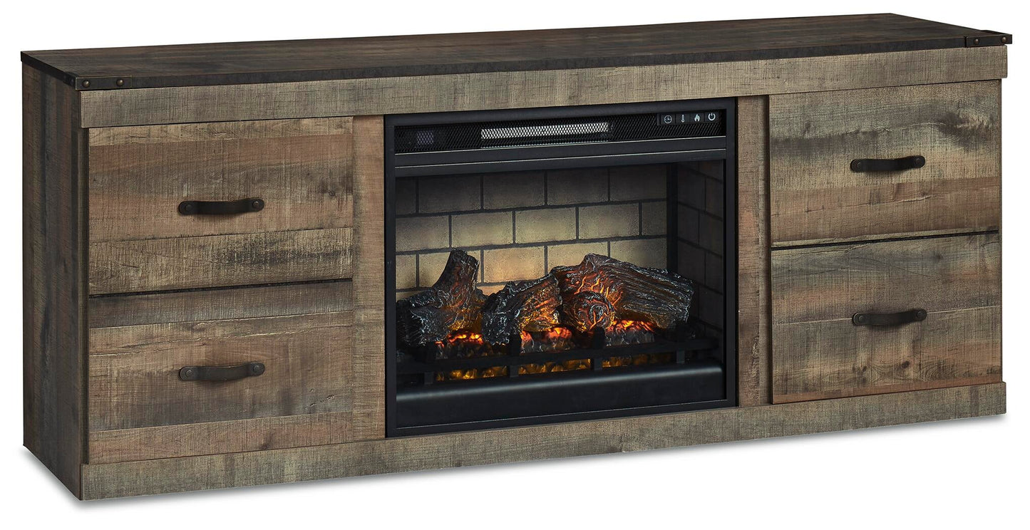 Ashley Express - Mueble de TV Trinell con chimenea eléctrica