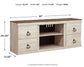 Ashley Express - Mueble para TV LG Willowton con opción de chimenea
