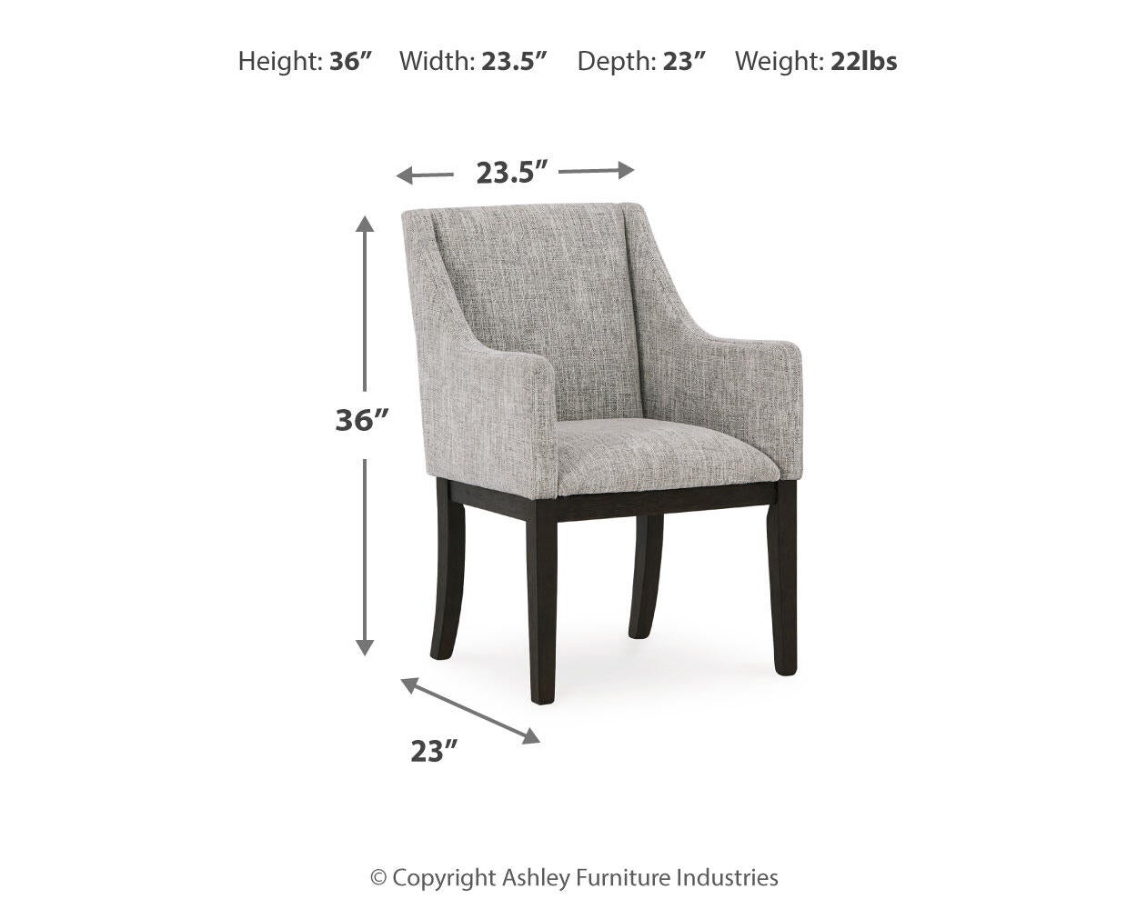 Ashley Express - Sillón Burkhaus Dining UPH (2 unidades)